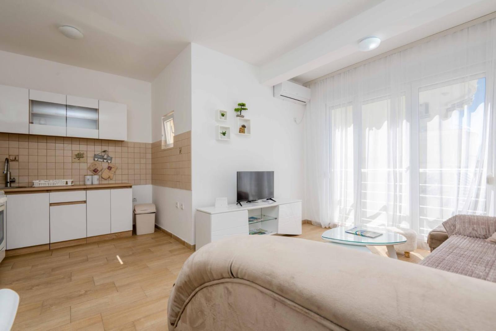 1Bd Modern Apt In Dobra Voda With Roof Access "Moka" Bar Exterior foto